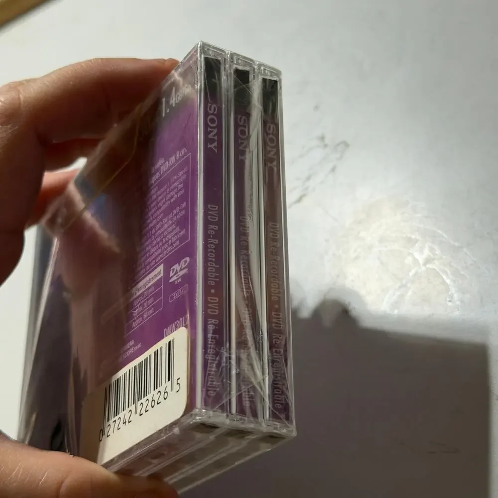 Sony Handycam DVD RW 3 Pack Mini Discs 1.4GB 30 Min Sealed DMW30L2